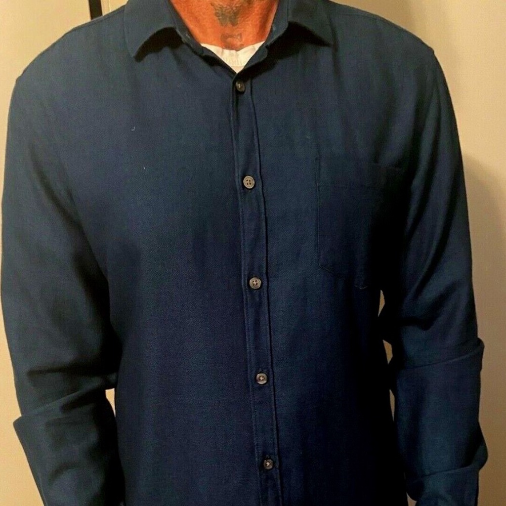 Hugo Boss Collared Dress Shirt Unworn Blue sz L